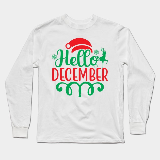 hello December Long Sleeve T-Shirt by Marwah